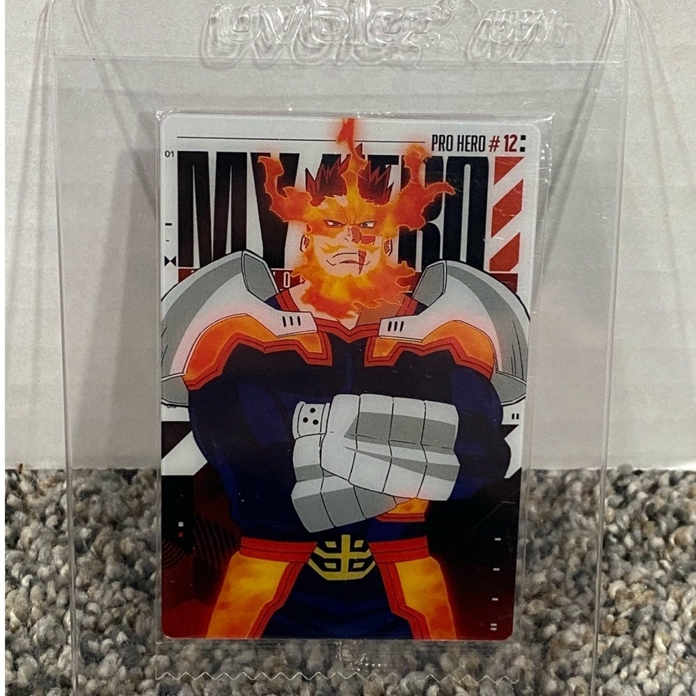 Bandai My Hero Academia Card Endeavor Pro Hero #12 Enji Todoroki Red Excellent